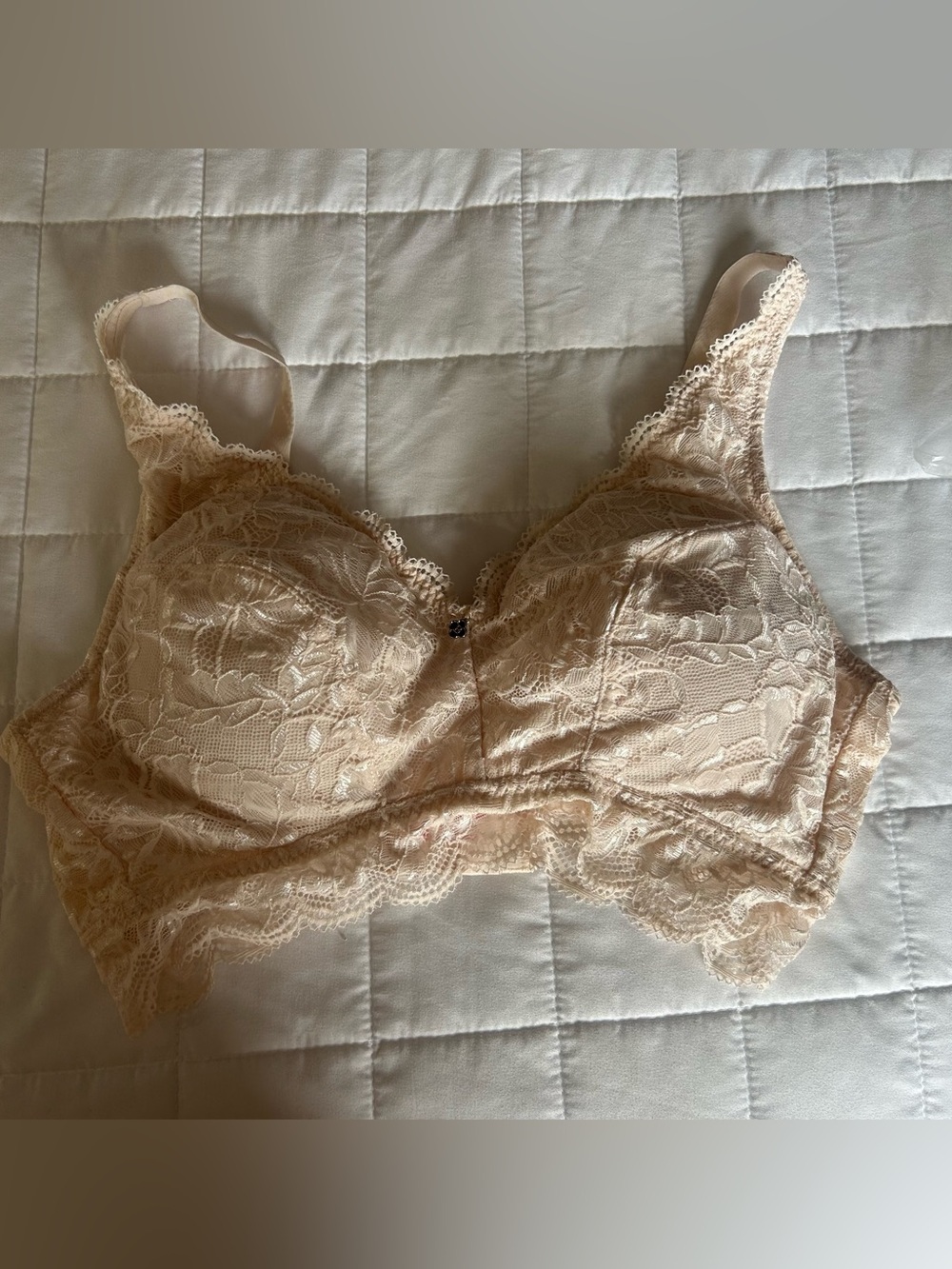 Breezies Lace Underwire Bra in Light Nude size M NEW